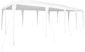 vidaXL Partysátor Fehér 800 x 400 x 266 cm Poliészter és Acél