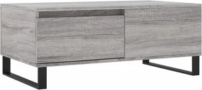 vidaXL szürke sonoma színű szerelt fa dohányzóasztal 90 x 50 x 36,5 cm