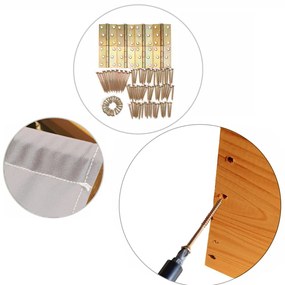 Homokozó 120cm padokkal és tetővel, impregnált + borítás + agrotextília Szürke