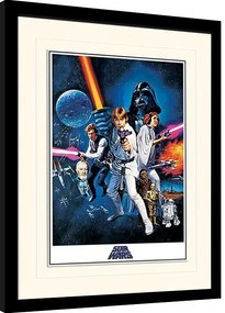 Keretezett poszter Star Wars: A New Hope - One Sheet