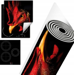 Tűzhelyvédő Szőnyeg Asztali Dekoráció 45x52 fekete kakas