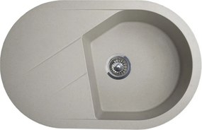 Vesta Plus Metalac 190596 Gránit Mosogatótálca - Extra mély, Csepegtetőtálcás, Szürke