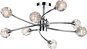 DAR LIGHTING SEA0850 SEATTLE Glamour Mennyezeti Lámpa Csiszolt Króm G9 IP20