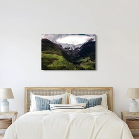 Kép - Völgy a hegyek alatt (90x60 cm)