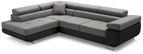 ALFA sarok kanapéágy, 273x70/85x203, sioux 1115/lux 23, jobb sarok