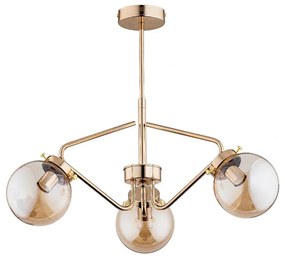 Csillár rúdon BARSUM 3xE14/10W/230V arany