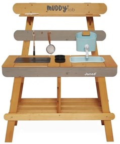 Janod - Kültéri fa játékkonyha MUDDY LAB