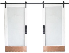 Tolóajtó sín szett 2 típusban-dupla