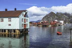 Poszter 45x30cm Halászfalu a vízparton 2, Assaf Frank