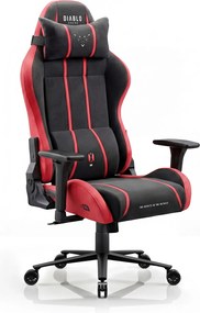 Gamer szék szövet Normal Size, fekete-piros: Diablo X-One 2.0 Bloody Mary