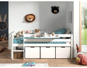Pino fehér magasított gyerekágy, 90 x 200 cm - Vipack