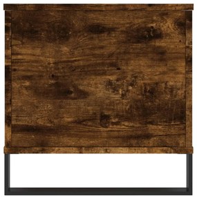 füstös tölgy színű szerelt fa dohányzóasztal 90 x 44,5 x 45 cm