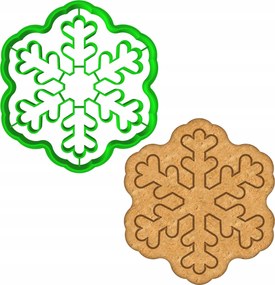 Karácsonyi Forma Mézeskalács lyukasztó Karácsony Hópehely