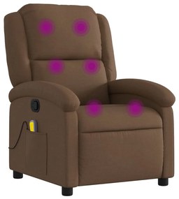 Barna szövet dönthető masszázsfotel