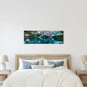 Egy kép az Alpokban (órával) (90x30 cm)