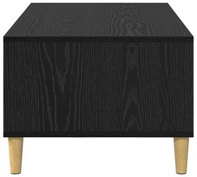 vidaXL Dohányzóasztal fiókkal Fekete tölgy 90 x 50 x 26.5 cm Faanyag