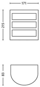 Philips - LED Kültéri fali lámpa PYTHON LED/3,8W/230V IP44