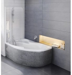 Ravak CM21000000 - Sarokkád ROSA 160x105 cm akril/fehér