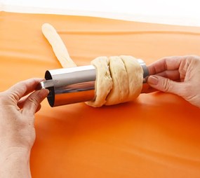 Rozsdamentes acél kürtöskalács sütőforma szett 2 db-os ø 6 cm – Orion
