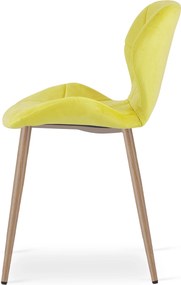 Étkezőszék MANGO VELVET, sárga