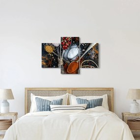 Egy kanál képe fűszerekkel (90x60 cm)