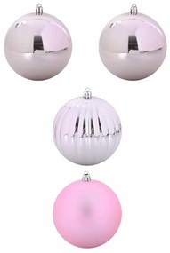 Karácsonyi Díszgömb Készlet 4 pcs Rózsaszín