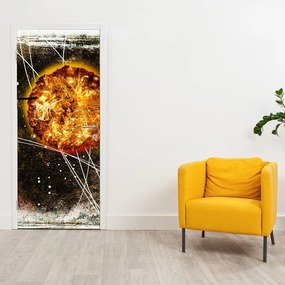 Fotótapéta ajtóra - Ókori festmény (95x205cm)