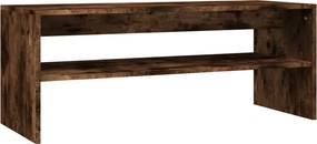 vidaXL füstös tölgy színű szerelt fa dohányzóasztal 100 x 40 x 40 cm