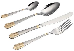 84 db-os evőeszköz készlet több színben-ezüst/arany