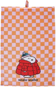 PEANUTS konyharuha 38x54cm , Snoopy kabátban