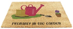 Kókuszrost lábtörlő 40x60 cm Probably in the Garden – Artsy Doormats