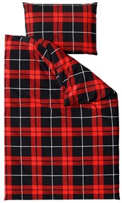 Mikroplüss ágyneműhuzat ALBURY piros Ágyneműhuzat mérete: 70 x 90 cm | 140 x 220 cm