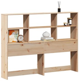 tömör fenyőfa fejtámla tárolóval 135 cm