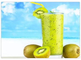 Kép - kiwi smoothie (üvegen) (70x50 cm)