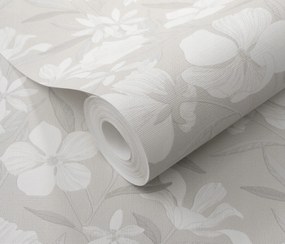 Vinyl tapéta flizelin finom viráglevél minta a szöveten