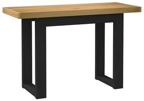 íróasztal NOAIN U alakú lábak 120x50x75 cm tömör fa fenyőfa