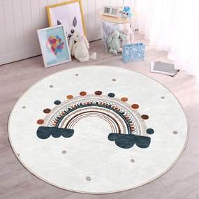 Krémszínű gyerek szőnyeg ø 120 cm Comfort – Mila Home