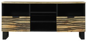 TV szekrény, 100x33,5x46 cm, tömör mangófából készült