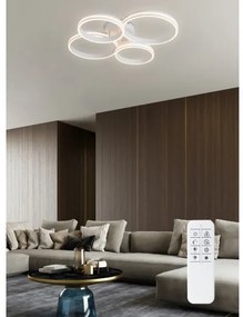 Top Light - LED Dimmelhető felületre szerelhető csillár OLYMP LED/65W/230V kerek fehér + távirányító