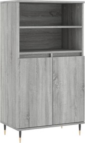 vidaXL szürke sonoma szerelt fa magasszekrény 60 x 36 x 110 cm