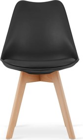 Étkező garnitúra 1 + 4, MADO ARTISAN asztal 80x80 + BALI MARK szék fekete