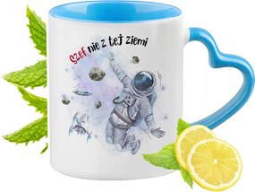 Főnöknek Kék Bögre Szív Alakú Füllel Ajándék