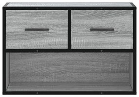 szürke sonoma színű szerelt fa TV-szekrény 60 x 31 x 39,5 cm