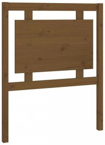 mézbarna tömör fenyőfa ágyfejtámla 80,5 x 4 x 100 cm