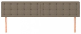 2 db tópszínű szövet fejtámla 100x5x78/88 cm