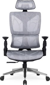 Forgószék ergonomikus kialakítással, szürke színben. MARTIN