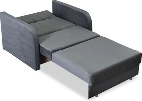 Egyszemélyes ágyazható fotel szürke, VERO