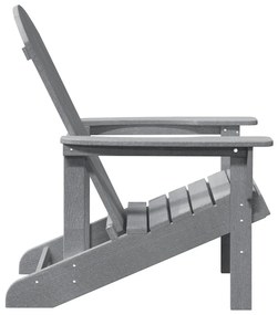 Adirondack szék Világosszürke 74x82x91 cm HDPE