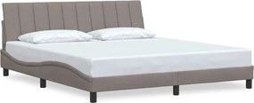 vidaXL tópszínű szövet ágykeret matrac nélkül Hanko 180 x 200 cm