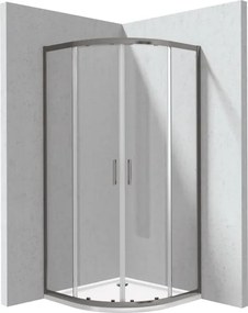 Funkia EVO Ăves zuhanykabin zuhanytĂĄlcĂĄval 80x80, titĂĄn